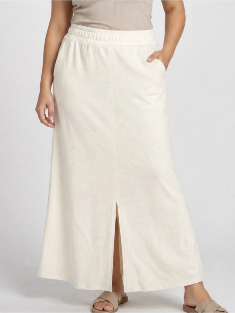Peace Love World Pull-On Skirt Center Front Vent Pristine Size L -A720524